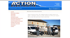 Desktop Screenshot of action-electricite.com