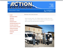 Tablet Screenshot of action-electricite.com